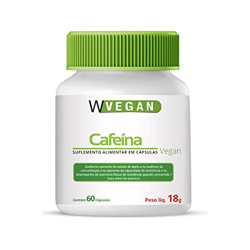 W Vegan Cafeina 200mg 60 capsulas WVegan, sem