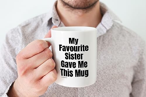Humorous Brother Birthday Mug - Perfect Gift from Sister, 11oz - Image 4