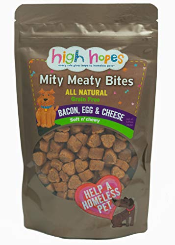 High Hopes - Every Sale Gives Hope to Homeless Pets - Mity Meaty Bites Bacon, Egg & Cheese Soft & Chewy, Every Sale Gives Hope to Homeless Pets