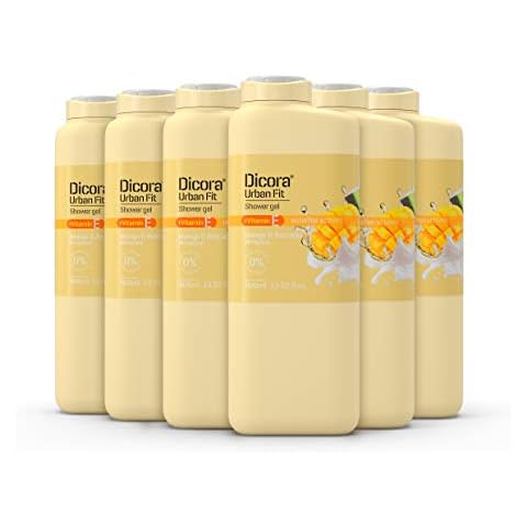 Dicora Urban Fit Gel de Baño con Vitamina E y Extracto de Mango y Aguacate - Pack de 6 unidades de 400 ml Cover