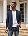 COOFANDY Men Stretch Knitted Blazer Jacket Slim Fit Fashion Wedding Sport Coats