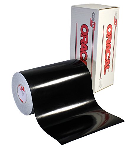 ORACAL 651 Permanent Adhesive Black Gloss Vinyl (12 x 6ft)