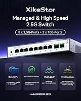 XikeStor 8-Port 2.5G Managed Ethernet Switch 8X 2.5G RJ45 + 2X 10G SFP+ – Ansicht 2
