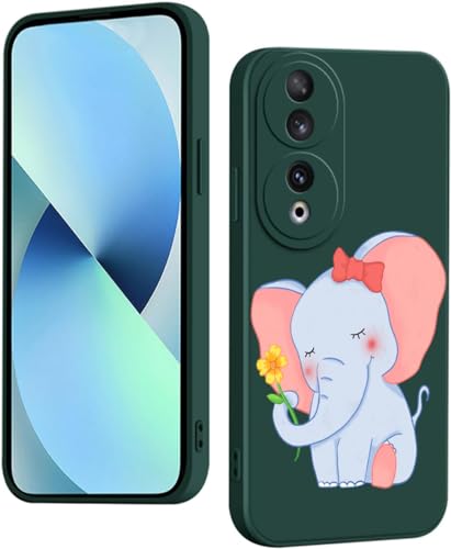 WOKEZ Ultratunt Telefonfodral med Söt Elefant för Honor 90