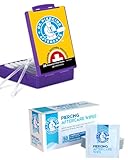 Dr. Piercing Aftercare Swabs and Wipes Combo- Saline Solution for Piercings - Earring Nose Belly Ear Piercing Cleaner - Saline Wash, Ear Hole Cleaner - Keloid Bump
