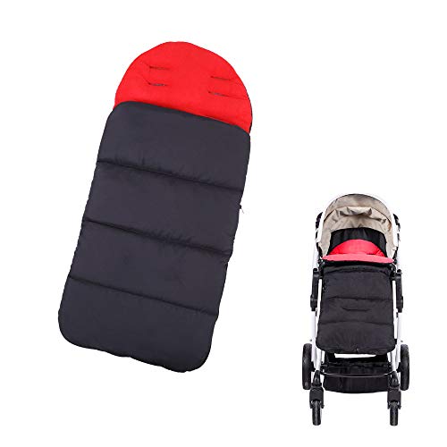 Topwon Universal Stroller Sleeping Bag/Toddler Sleeping Bag/B aby Footmuff Warmer for Stroller Waterproof, Windproof (Red)