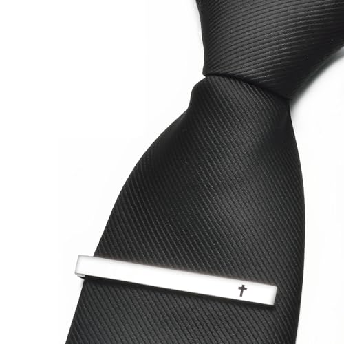 Asienice Cross Tie Clips For Men Silver Confirmation Tie Clip Religious by Asienice - Used condition - Image 7