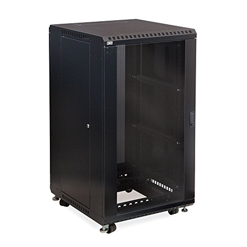 Kendall Howard Linier Glass and Vented Doors Server Cabinet Size: 22U