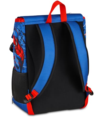 Seven Zaino Scuola Estensibile Big Spiderman, Blu, 24L, Espandibile tramite zip, Tasca frontale, Tasca laterale portaborraccia, Scuola elementare, Bambino - immagine 6