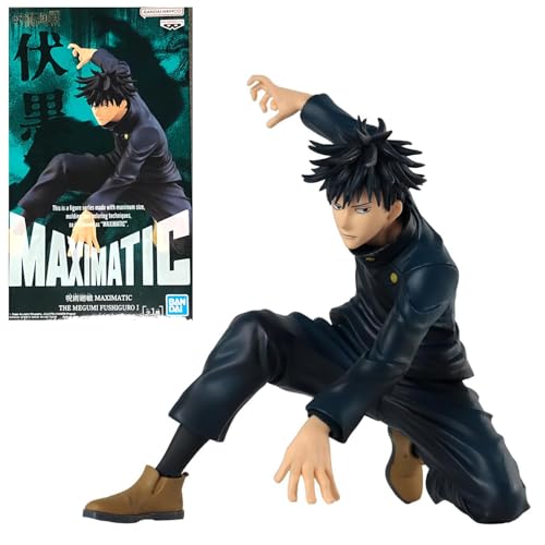 Bandai - Banpresto - Jujutsu Kaisen - Megumi Fushiguro - Figurine de Collection Maximatic - Grande Figurine Megumi Collector 13cm - Licence Officielle Jujutsu Kaisen - Idée Cadeau Manga - BP19157