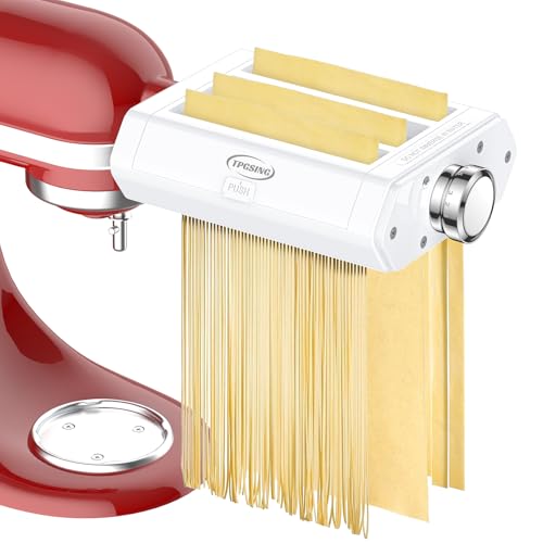TPGSING Attaccamento per Pasta per KitchenAid Robot da cucina, tagliapasta 3 in 1 per KitchenAid,...
