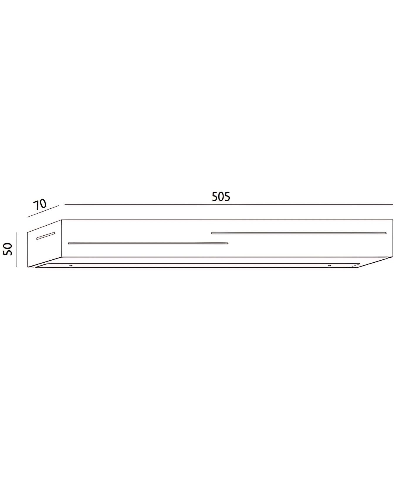 Banny 24W 2260LM 3000K - Lámpara de pared LED integrada (24 W, 2260 lm, color antracita) - Diseño moderno en metal y metacrilato para iluminación
