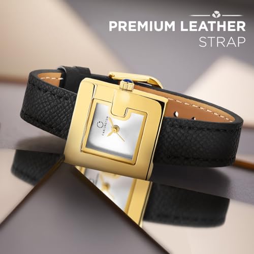Image of Carlington Aura Analog Women Wrist Watches with Leather Strap | Premium Fashion Watches for Ladies | CT - 207