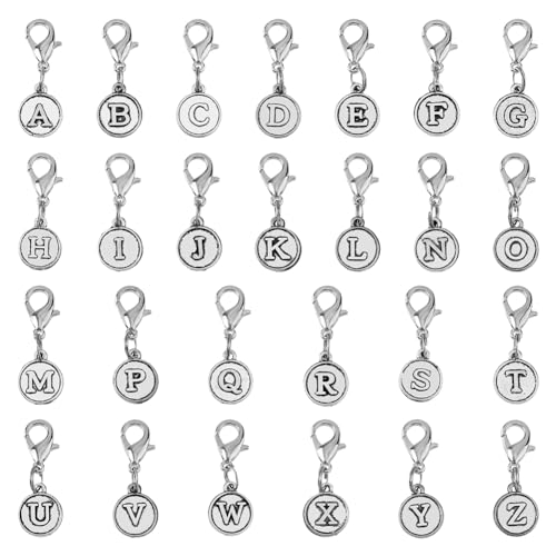 Breloque à clipser les lettres de votre prénom sur votre sac à dos