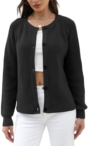 ZAFUL Women's 2025 Spring Fall Cropped Cardigan Lightweight Long Sleeve Knit Outerwear Daily Office Wear Trendy Y2K Crop Top