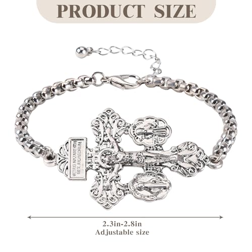 Pulsera católica Crucifijo del Perdón Brilucky miniatura 2