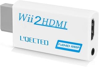 L'QECTED Wii to HDMI 変換アダプタ wii hdmi変換アダプター wii hdmi コンバーター480p/720p/1080pに変換 3.5mmオーディオ wii 2 hdmi コントローラー コンバーター wii hdm...