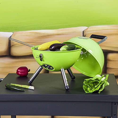 Foto von ACTIVA Kugelgrill Mallorca | Premium Camping Grill mit einstellbarer Luftzufuhr, hochwertigem Grillrost & Deckel | Holzkohle Grill für ein gelungenes Barbecue