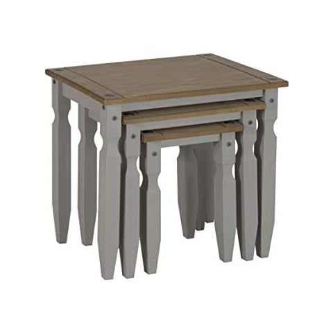 Mercers Furniture Corona Grey Wax Piccolo Nest of Tables Cover