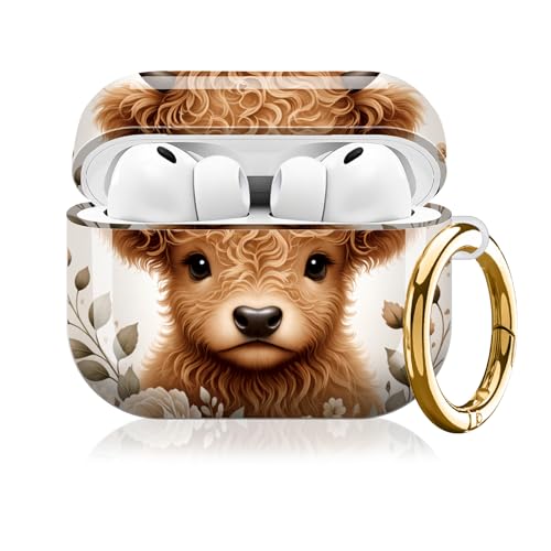 KLLRO RUO�P�[�X AirPod Pro 3����Ή� ���킢�� �t���v���e�N�V���� �n�[�h�J�o�[ �L�[�`�F�[���t�� ���f�B�[�X �K�[���Y �ϏՌ��P�[�X Airpod Pro ��3���� 2025(�t���[�����u���o�^�t���C)