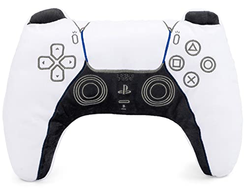 PlayStation Gamer Controller Shaped Decorative Pillow - Kids Super Soft Plush Throw Pillow - Measures 16 Inches (Official Product)