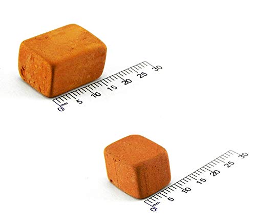 ALEA Mosaic RN01,500 GR - Piedras de Hornear (16 x 14 x 10 mm, 250 gr, 10 x 14 x 10 mm), Color Rojo ladrillo