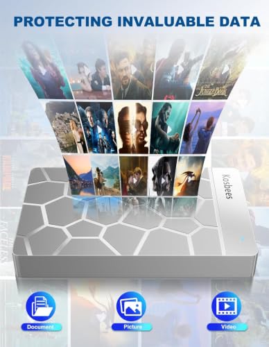 Image of 500 GB External Hard Drives,Portable Hard Drive for Windows,Ultra Slim External HDD Store Compatible with PC, MAC,Laptop,PS4, Xbox one, Xbox 360;Plug and Play Ready