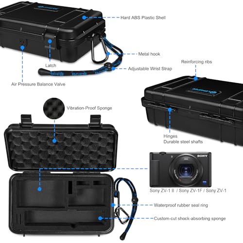 Maleta resistente al agua para cámara Sony ZV-1F miniatura 3