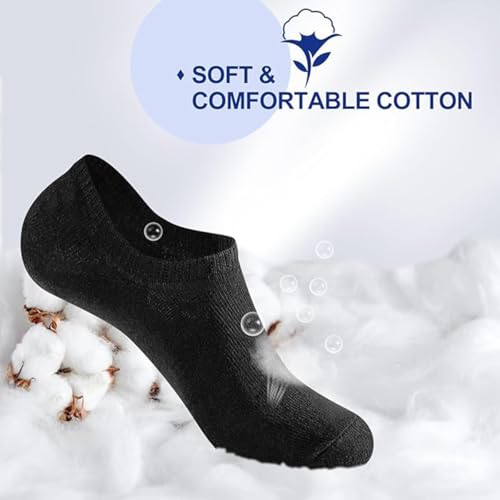 Image of 4 Pairs /6 Packs Ankle Socks Women Mens No Show Thin Athletic Running Low Cut Short Sock Anti-slip