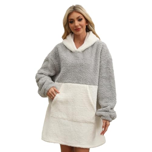 Sudadera tipo manta usable para mujer hombre y adolescentes de franela