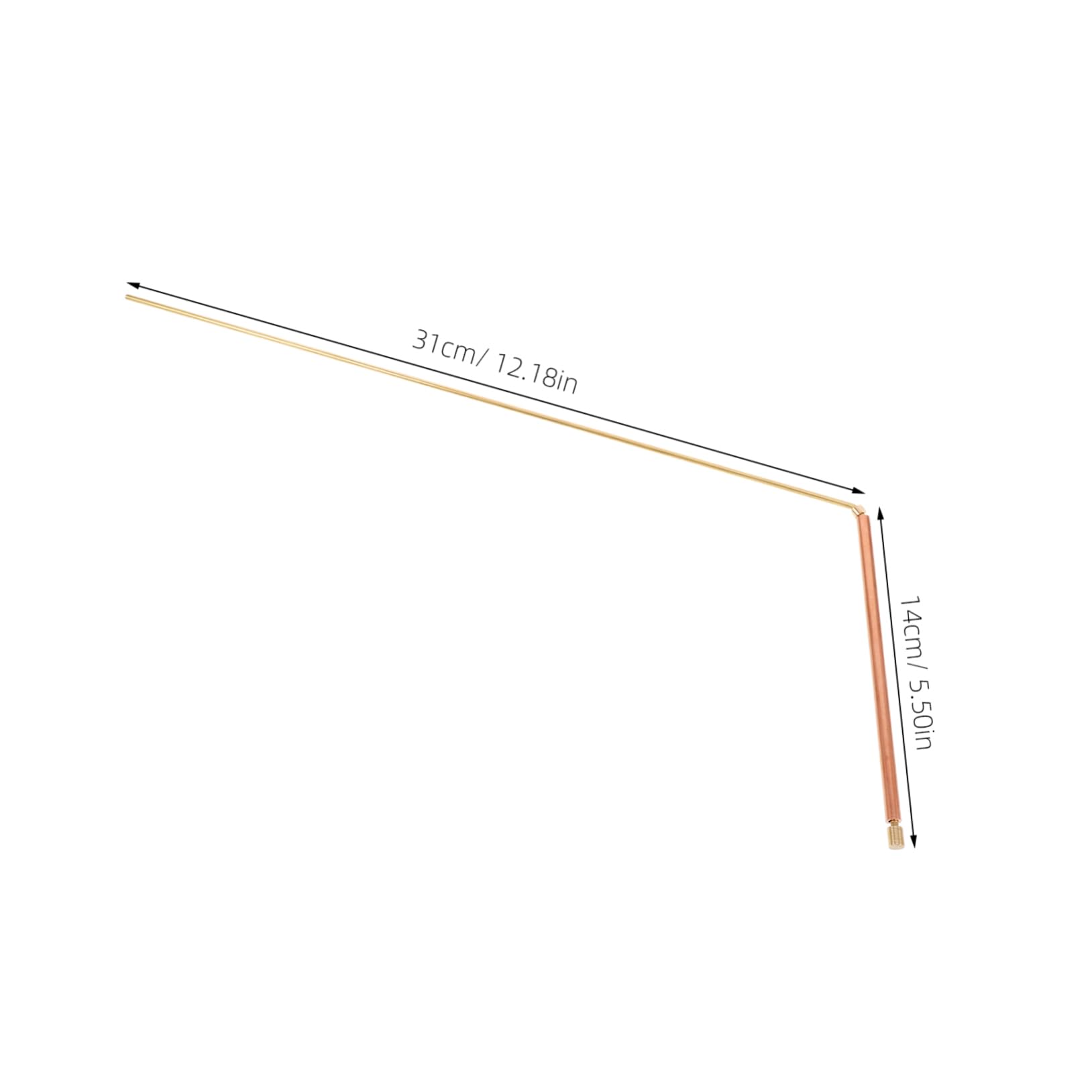 COLLBATH 2 Pack Dowsing Rods 99.9% Pure Copper Ghost Hunting Water Divination Treasure Hunting Lightweight Portable