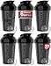 VELOMIX -6 PACK- 28 oz Protein Shaker Bottle for Protein Mixes - 6x Wire Whisk | Leak Proof Shaker Cups for Protein Shakes | Protein Shaker Bottle Pack |
| ![VELOMIX -6 PACK- Shaker Cups for Protein Shakes 20 oz - 6x Wire Whisk | Leak Proof Protein Shaker Bottle for Protein Shakes, Shaker Bottle Pack for Pre & Post Workout, Shaker Cup (ALL IN BLACK)