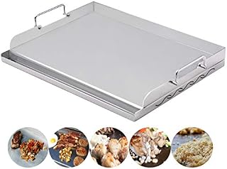 Skyflame Universal Stainless Steel Griddle Flat Top Plate with Even Heating Bracing