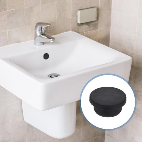 Image of uxcell 8Pcs Silicone Hole Plug, Waterproof Round Rubber Stoppers Bottle Seal Plugs Tube Pipe End Caps for 23mm /0.91 inch Hole for Bathtub Bottle, Black