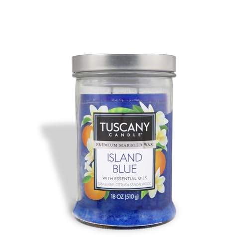 Tuscany Candle Island Blue: Citrus Scented Candle 18 oz
