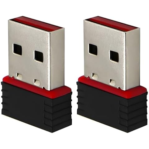 2 Pack 150Mbps Free Driver Wireless USB WiFi Adapter, Eiszuso Single Band 2.4GHz, Compatible with Windows 10 No Driver Required Cover