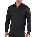 Carhartt Men's Base Force Extremes Cold Weather Quarter-Zip Sweatshirt, Black, Small