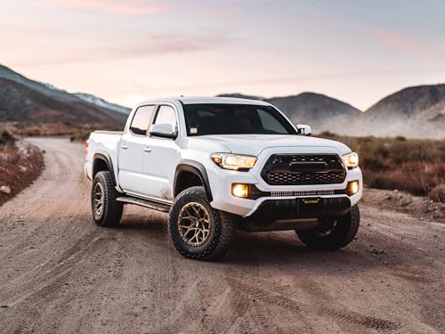 Image of RockTrix RT107 18 inch Wheel Compatible with Toyota 2001+ Tacoma, 6x5.5 inch 6x139.7, 18x9-12mm Offset, 4.5 Inch Backspace, 106.1mm Bore, Bronze, Also fits 2002+ 4Runner, FJ Cruiser, 2022+ Tundra