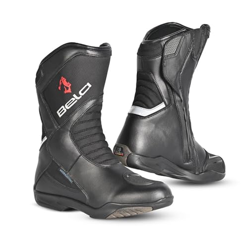 MAXIMO-MOTO Motorbike Boots Mens (Black, Medium, Size 11), Motorcycle...