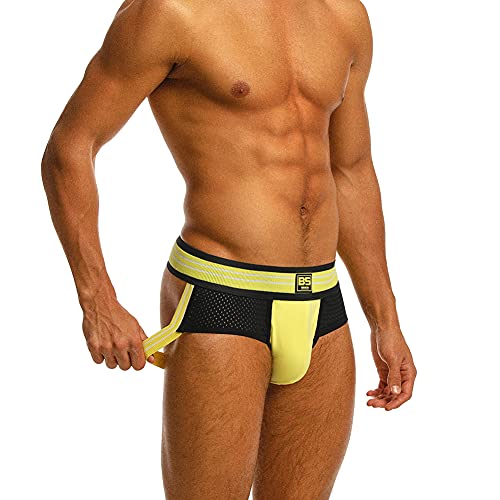 Men's Jockstrap Athletic Supporters 4-Pack Mesh Breathable Underwear(Multi, M(28"-30")) #TOP3
