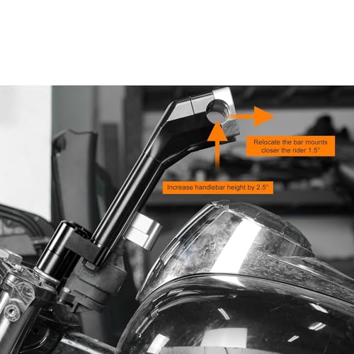 Placa elevadora de manillar dorada para Harley Custom FLHRS de 2000 a 2022 3