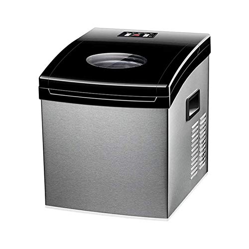 XTZJ Electactic Ice Maker Machine for Countertop, 52Lbs/24H Portable Electric Ice Makers, Compact Ice Cube Maker with Ice Scoop and Basket 24 Cubes Ready in 15 Minutes,Ice Making Machine for Home