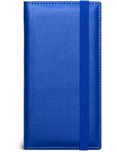 Image of Zreal Checkbook Cover for Women, Premium Vegan Leather Checkbook Holder for Top & Side Tear Duplicate Checks with RFID Blocking (Pure Blue)