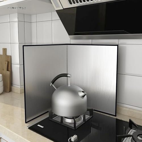 Escudo plegable contra salpicaduras, resistente al calor y al agua, duradero para protección de cocina