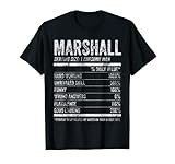 Marshall Nutrition Camisa de nombre personalizado Datos divertidos Camiseta
