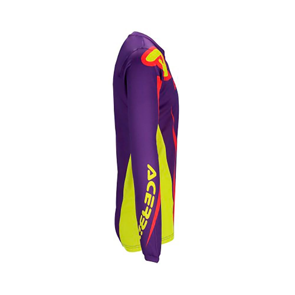 Acerbis MX J-Track Askar Maglia Motocross, Porpora/Rosso, M