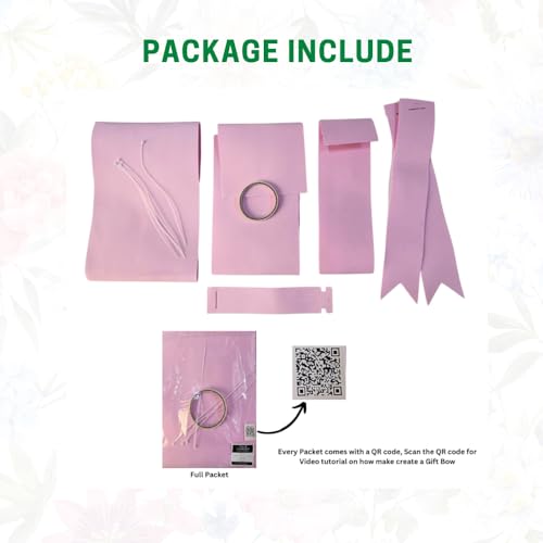 Image of OASIS Valentine's Day Decorative Gift Bow | DIY Festive Ribbon Bow for Gift Packing, Car Decoration, Home, Party, Wedding, Anniversary, Valentine Romantic Decor (50x60 cm)