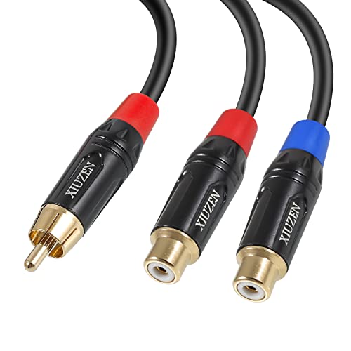 Cable divisor RCA Y macho a doble hembra para adaptador de audio estéreo y subwoofer activo
