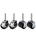 Khome A Set of 4 Heavy Duty Caster Wheels (Two Locking, Two None Locking) For Metal Bed Frame