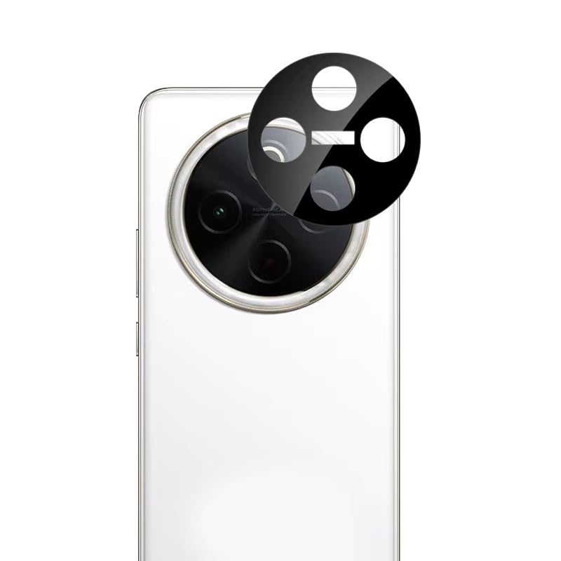 Image of Xmon Camera Lens Protector for Vivo Y300 Pro (1 Pack) - 3D Premium Tempered Glass, Ultra-Clear, Anti-Scratch, Easy Installation - Black
